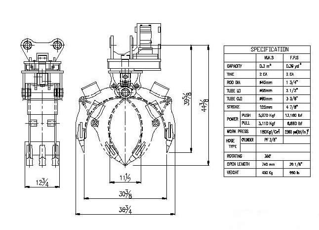 YSG300 Grapple