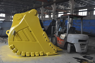 large excavator bucket