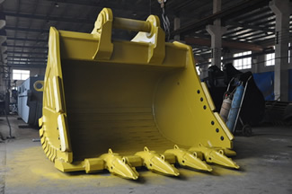 large excavator bucket