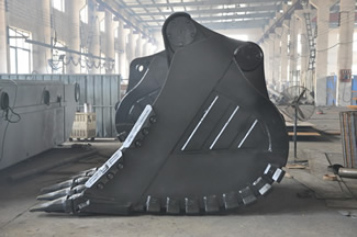 large excavator bucket