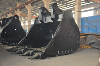 large excavator bucket