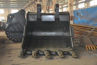 large excavator bucket