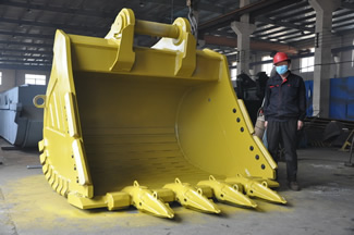 large excavator bucket