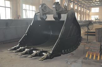 large excavator bucket