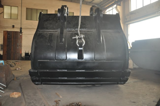 large excavator bucket