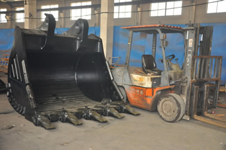 large excavator bucket