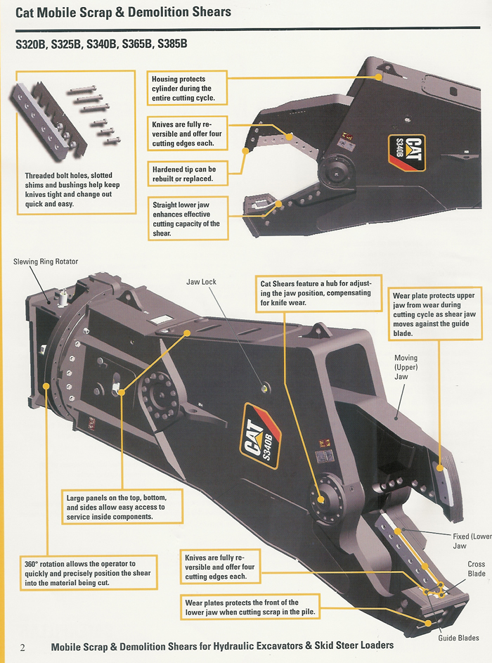 CAT shear specs