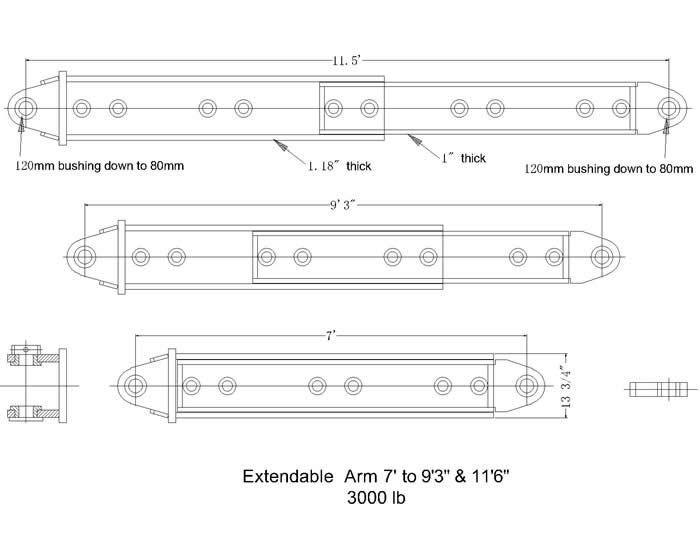 extendable telescoping attachment extension