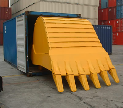 large excavator bucket