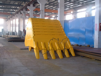 large excavator bucket