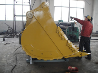 large excavator bucket