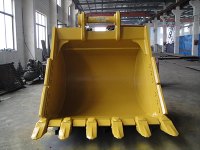 large excavator bucket