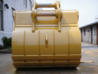 large excavator bucket