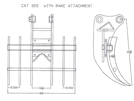 Stump Puller with Rake